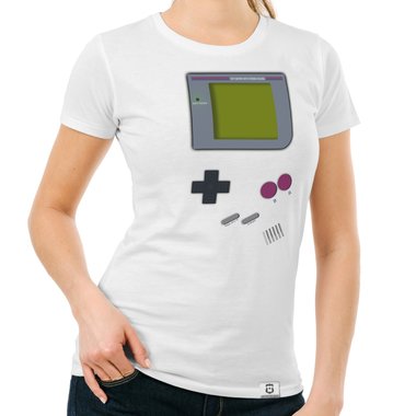 Damen T-Shirt - Gaming Classic weiss-grau XS