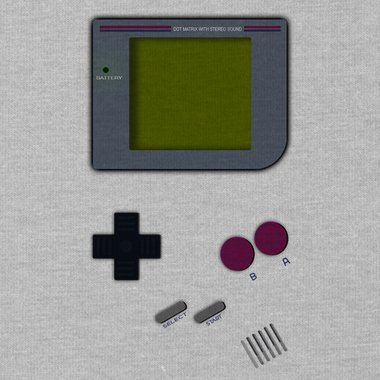 Damen T-Shirt - Gaming Classic weiss-grau XS