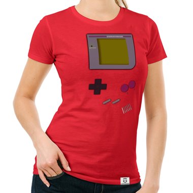 Damen T-Shirt - Gaming Classic weiss-grau XS