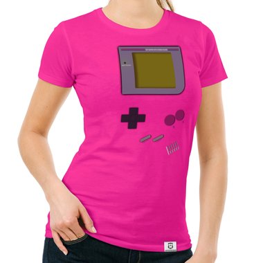 Damen T-Shirt - Gaming Classic gelb-grau XXL