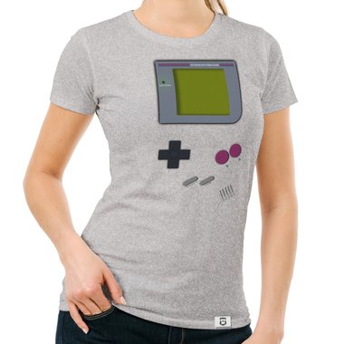 Damen T-Shirt - Gaming Classic gelb-grau XXL