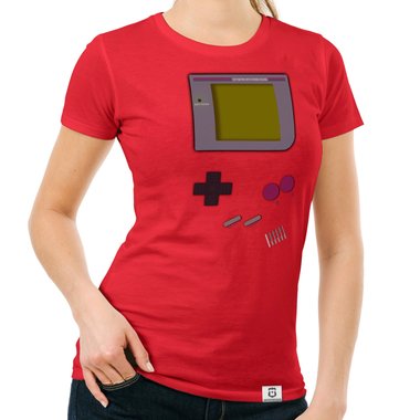 Damen T-Shirt - Gaming Classic gelb-grau XXL