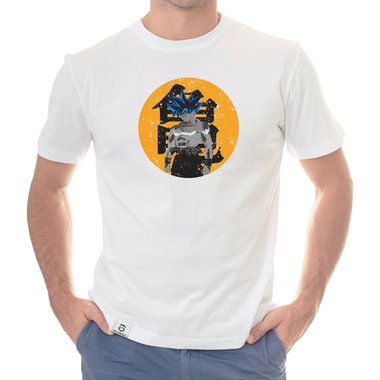 Herren T-Shirt - Goku dunkelblau-orange S