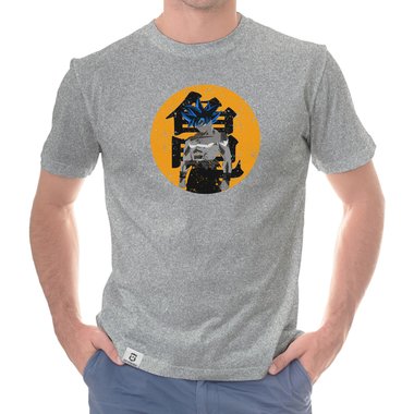 Herren T-Shirt - Goku dunkelblau-orange S