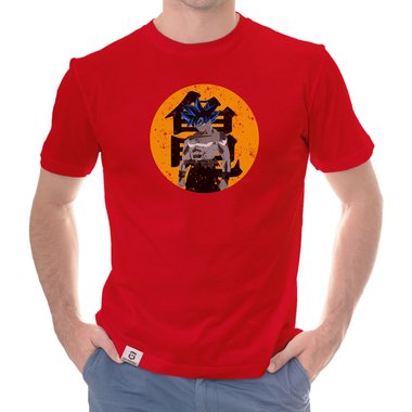 Herren T-Shirt - Goku dunkelblau-orange S