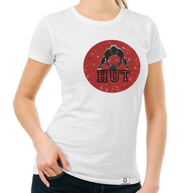 Damen T-Shirt - Football - Hut dunkelblau-blau S