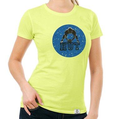 Damen T-Shirt - Football - Hut dunkelblau-blau S