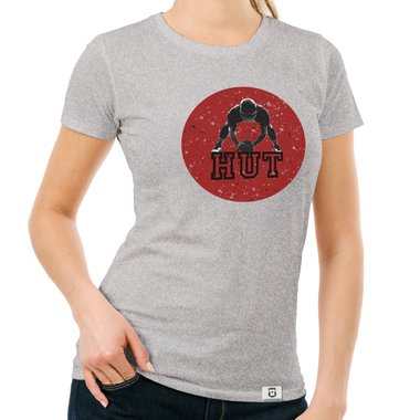 Damen T-Shirt - Football - Hut dunkelblau-blau S