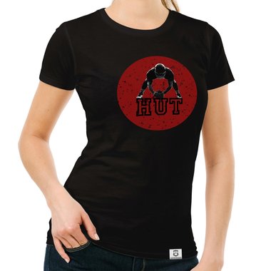 Damen T-Shirt - Football - Hut dunkelblau-blau S