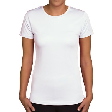 Damen Sport-Shirt weiss XXL