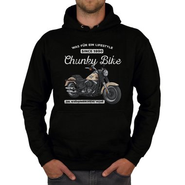 Herren Hoodie - Chunky Bike - Since 1990 schwarz-weiss 5XL