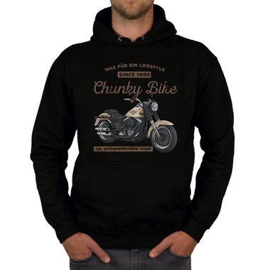 Herren Hoodie - Chunky Bike - Since 1990 schwarz-weiss 5XL