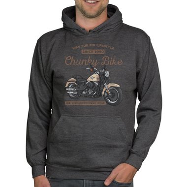 Herren Hoodie - Chunky Bike - Since 1990 schwarz-weiss 5XL