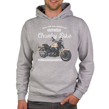 Herren Hoodie - Chunky Bike - Since 1990 schwarz-weiss 5XL