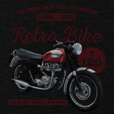 Herren Hoodie - Retro Bike