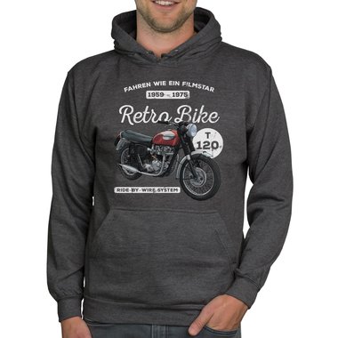 Herren Hoodie - Retro Bike