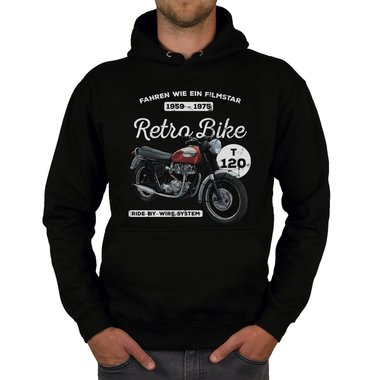 Herren Hoodie - Retro Bike