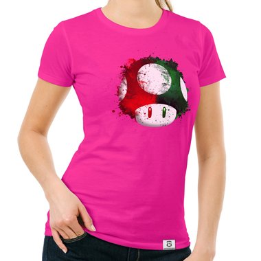 Damen T-Shirt - Super Mario - Pilz