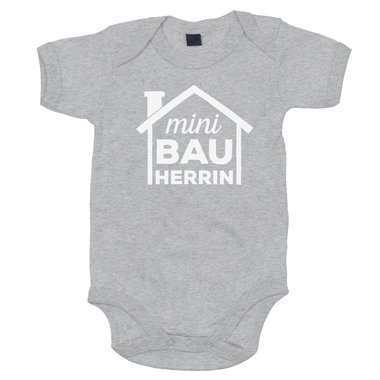 Baby Body - Mini Bauherrin dunkelblau-fuchsia 50-62