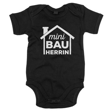 Baby Body - Mini Bauherrin schwarz-weiss 68-80