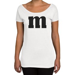 Damen T-Shirt U-Boot-Ausschnitt - M und M