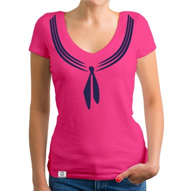 Damen T-Shirt V-Ausschnitt - Matrosin