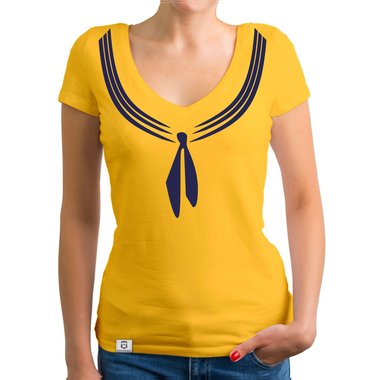 Damen T-Shirt V-Ausschnitt - Matrosin