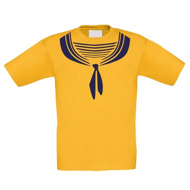 Kinder T-Shirt - Matrose weiss-dunkelblau 152-164