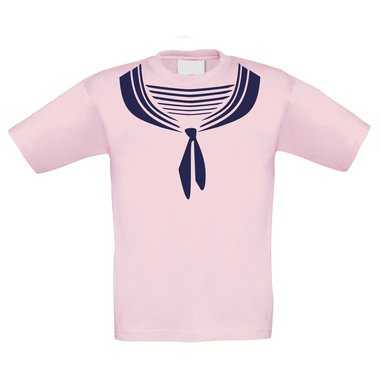 Kinder T-Shirt - Matrose weiss-dunkelblau 152-164