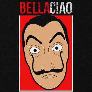 Damen T-Shirt - Bella Ciao dunkelblau-rot S