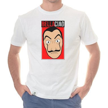Herren T-Shirt - Bella Ciao dunkelblau-rot S