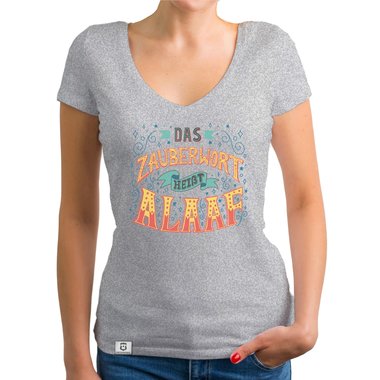 Damen T-Shirt V-Ausschnitt - Zauberwort Alaaf