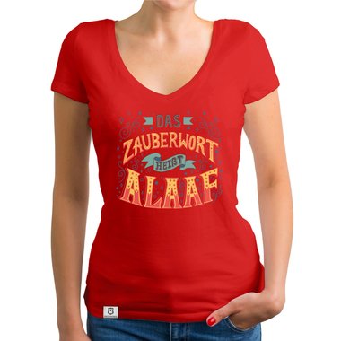 Damen T-Shirt V-Ausschnitt - Zauberwort Alaaf