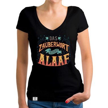 Damen T-Shirt V-Ausschnitt - Zauberwort Alaaf