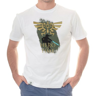 Herren T-Shirt - Hero of Time dunkelblau-gold S