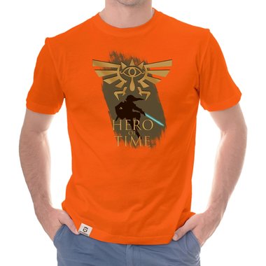 Herren T-Shirt - Hero of Time dunkelblau-gold S