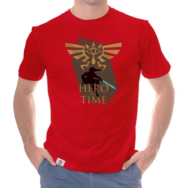 Herren T-Shirt - Hero of Time dunkelblau-gold S