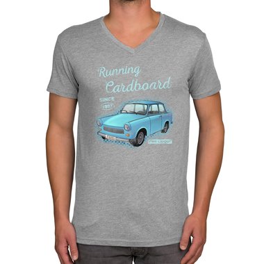Herren T-Shirt - V-Ausschnitt - Running Cardboard - Since 1957