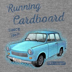 Herren T-Shirt - V-Ausschnitt - Running Cardboard - Since...