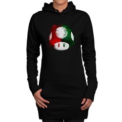 Damen Long Hoodie - Super Mario - Pilz