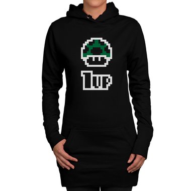 Damen Long Hoodie - Super Mario - 1 Up