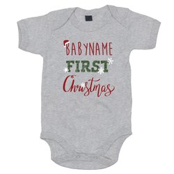 Baby Body - First Christmas mit Wunschnamen