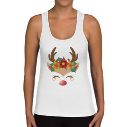 Damen Tank Top - Happy Rentier