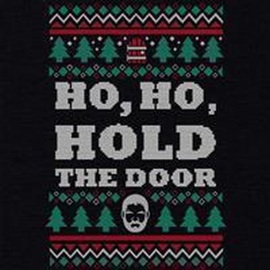 Damen T-Shirt V-Ausschnitt - Ho, Ho, Hold the Door