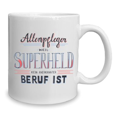 Kaffeebecher - Tasse - Altenpfleger - Superheld