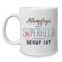 Kaffeebecher - Tasse - Altenpfleger - Superheld