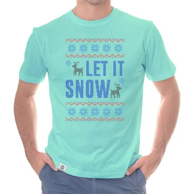 Herren T-Shirt - Let it snow