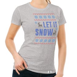 Damen T-Shirt - Let it snow