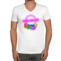 Herren T-Shirt - V-Ausschnitt - Retro Gaming