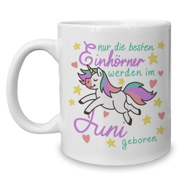 Kaffeebecher - Tasse - Einhorn Geburtsmonat